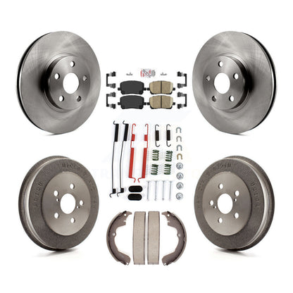 Kit de tambour de tampons en céramique de Rotor de frein avant et arrière (7 pièces) pour Toyota Matrix Pontiac Vib