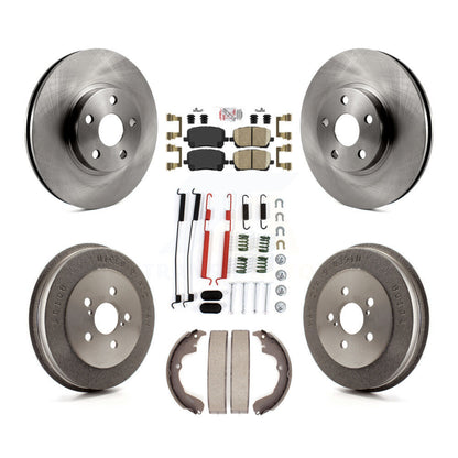 Kit de tambour de tampons en céramique de Rotor de frein avant et arrière (7 pièces) pour Toyota Matrix Pontiac Vib