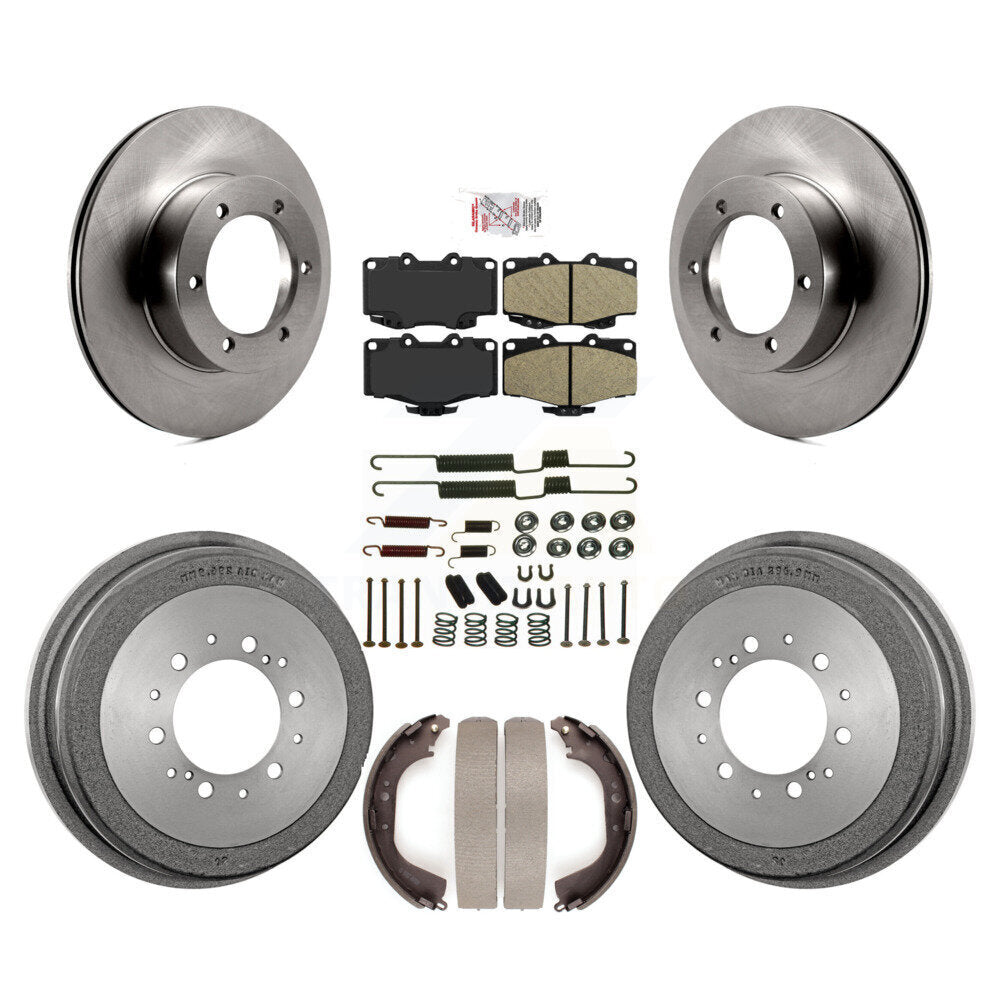 Kit de tambour de tampon en céramique de Rotor de frein à disque avant et arrière (7 pièces) pour Toyota Pickup 4Runne