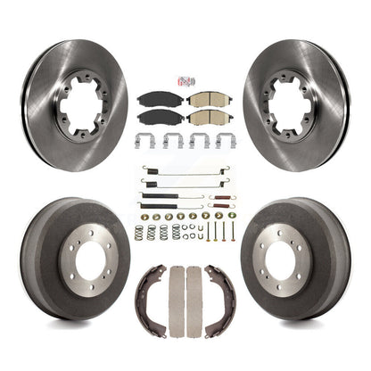 Kit de plaquettes et de tambour en céramique pour Rotor de frein avant et arrière (7 pièces) pour Nissan Xterra Frontie
