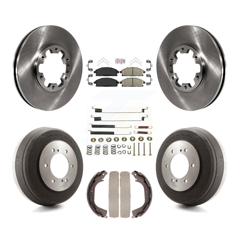 Kit de tambour de tampon en céramique de Rotor de frein avant et arrière (7 pièces) pour Nissan Pathfinder INFINIT