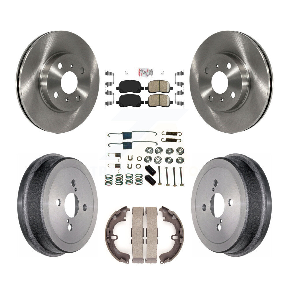 Kit de plaquettes et de tambour en céramique pour Rotor de frein avant et arrière (7 pièces) pour Toyota Corolla Chevrole