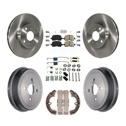 Kit de plaquettes et de tambour en céramique pour Rotor de frein avant et arrière (7 pièces) pour Toyota Corolla Chevrole