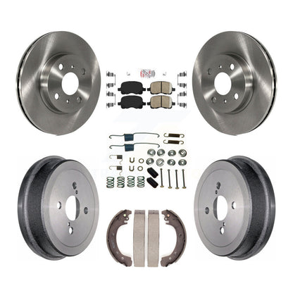 Kit de tambour de plaquettes en céramique de Rotors de frein avant et arrière (7 pièces) pour Toyota Corolla à partir de 04 0