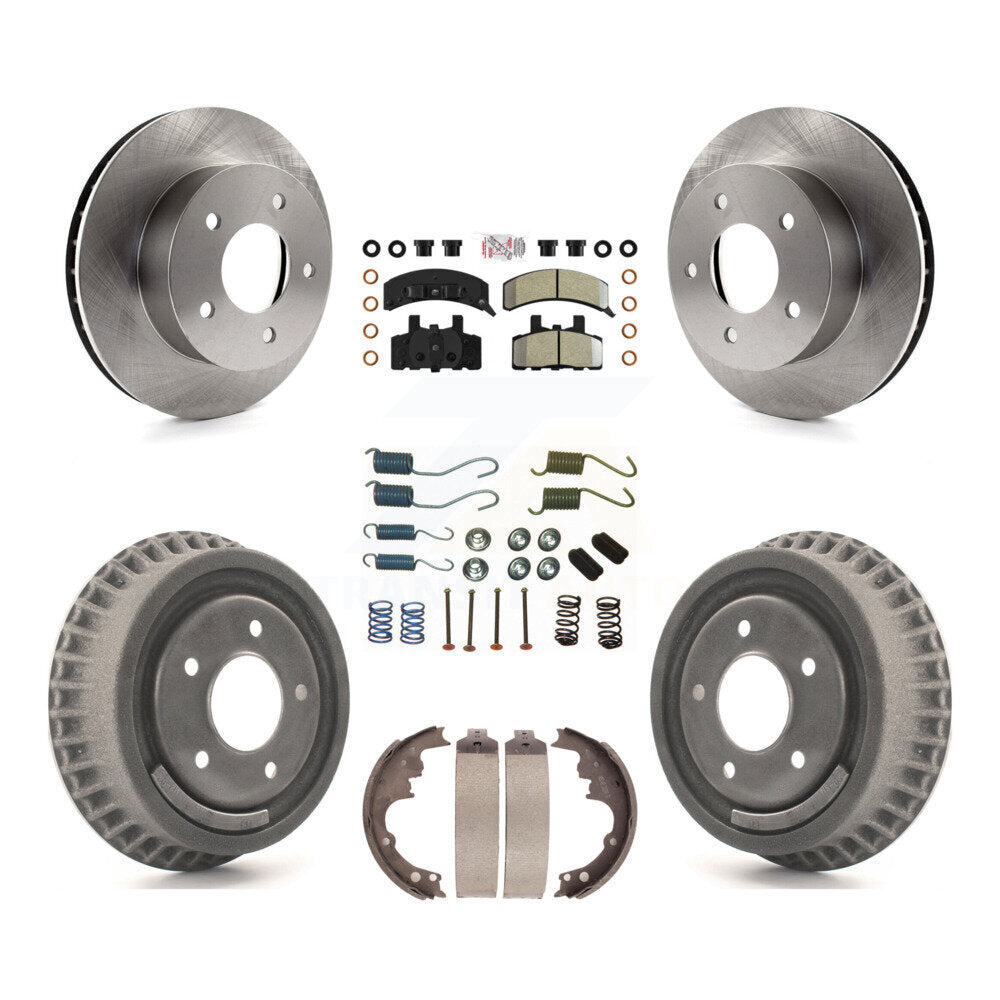 Kit de tambour à plaquettes semi-métalliques de rotors de frein avant et arrière (7 pièces) pour Chevrolet Astro GM