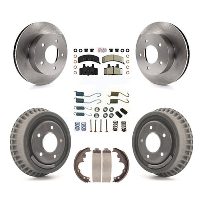 Kit de tambour à plaquettes semi-métalliques de rotors de frein avant et arrière (7 pièces) pour Chevrolet Astro GM