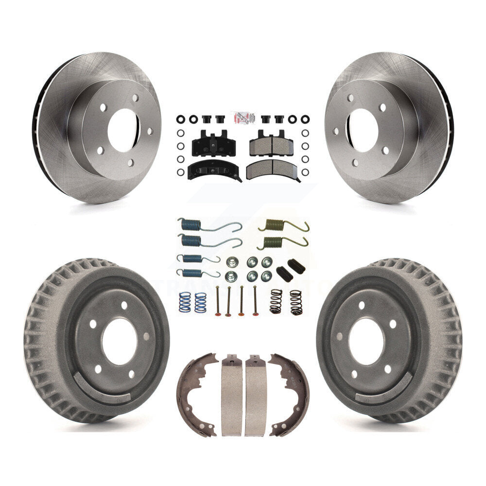Kit de tambour à plaquettes semi-métalliques de rotors de frein avant et arrière (7 pièces) pour Chevrolet Astro GM