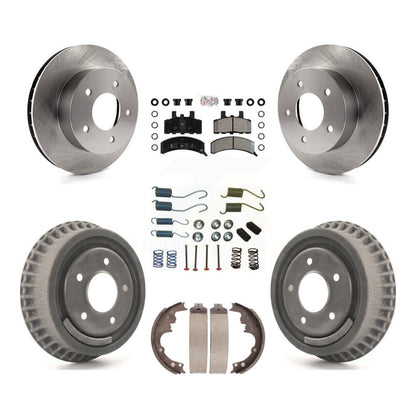Kit de tambour à plaquettes semi-métalliques de rotors de frein avant et arrière (7 pièces) pour Chevrolet Astro GM
