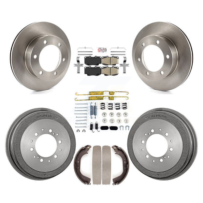 Rotors de frein à disque avant et arrière, plaquettes en céramique et Kit de tambour (7 pièces) pour Toyota Tacoma