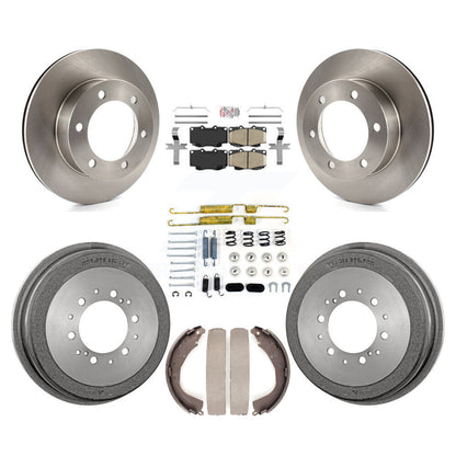 Rotors de frein à disque avant et arrière, plaquettes en céramique et Kit de tambour (7 pièces) pour Toyota Tacoma