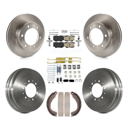 Rotors de frein à disque avant et arrière, plaquettes en céramique et Kit de tambour (7 pièces) pour Toyota Tacoma