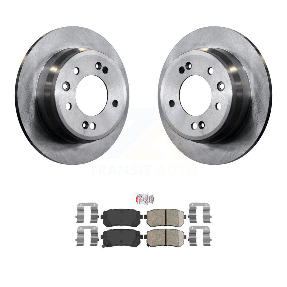 Rotors de frein à disque arrière et Kit de plaquettes en céramique pour Hyundai Elantra Tucson Kia Sportag