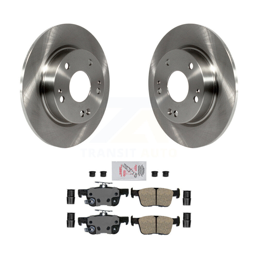 Kit de disques de frein à disque arrière et plaquettes en céramique pour Honda Civic Insight K8A-100472