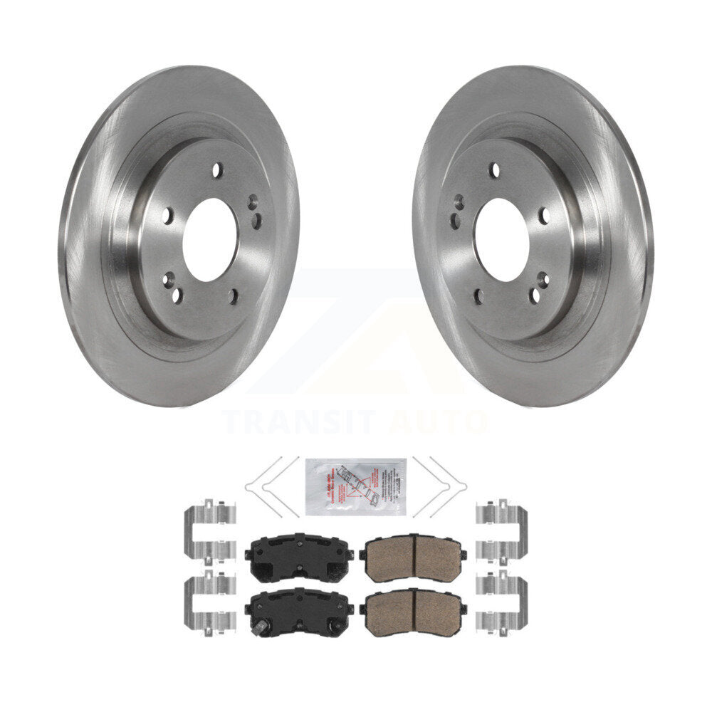 Kit de disques de frein à disque arrière et plaquettes en céramique, pour Hyundai Kona Kia Seltos