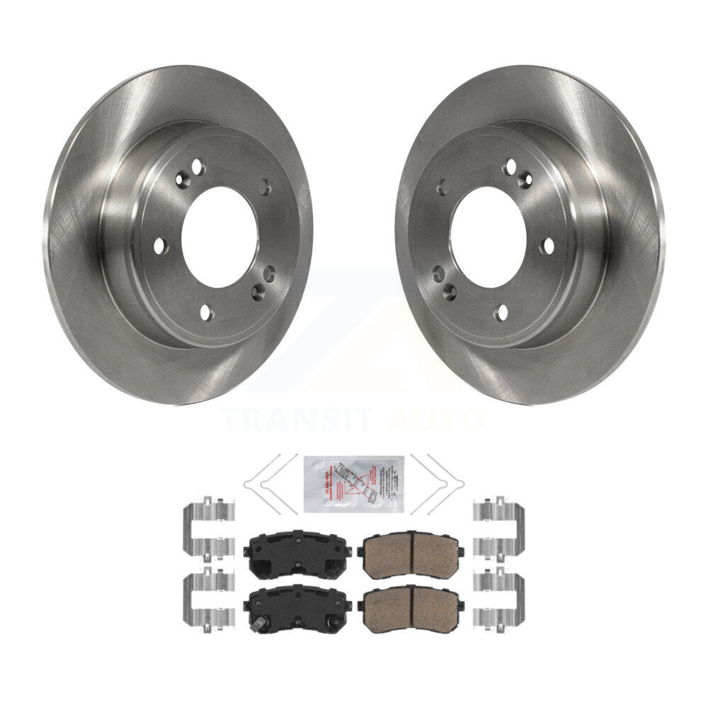 Kit de disques de frein à disque arrière et plaquettes en céramique, pour Hyundai Kona Kia Seltos