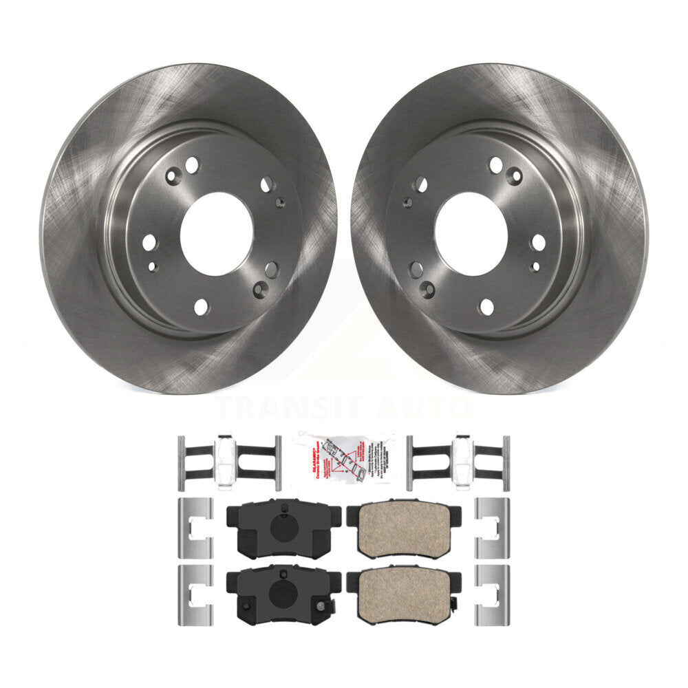 Kit de rotors de frein à disque arrière et plaquettes en céramique pour Honda Civic Acura CSX ILX