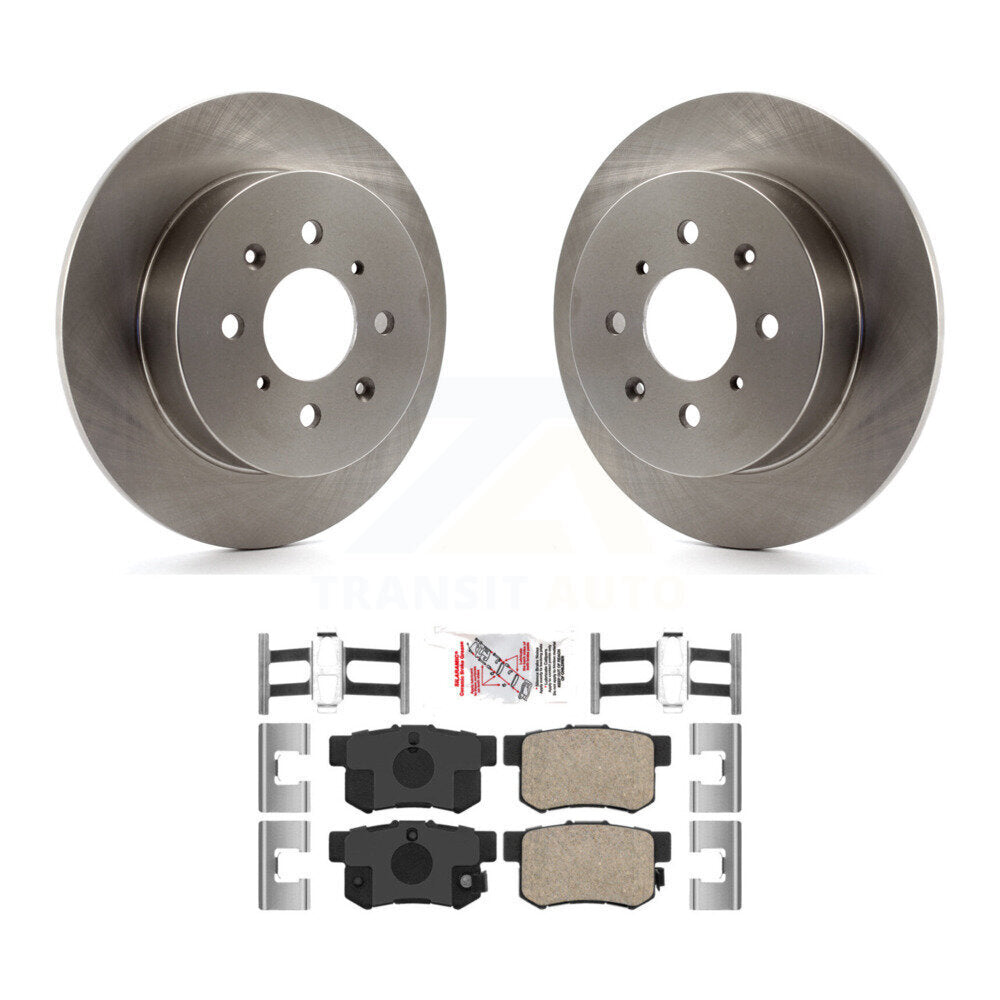 Kit de rotors de frein à disque arrière et plaquettes en céramique pour Honda Civic Acura EL K8A-100546
