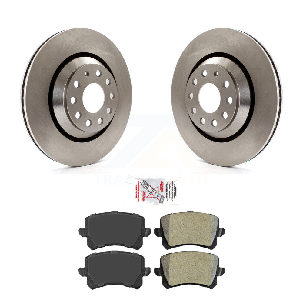 Kit de rotor de frein à disque arrière et de plaquettes semi-métalliques pour Volkswagen Passat C 2009 – 2010