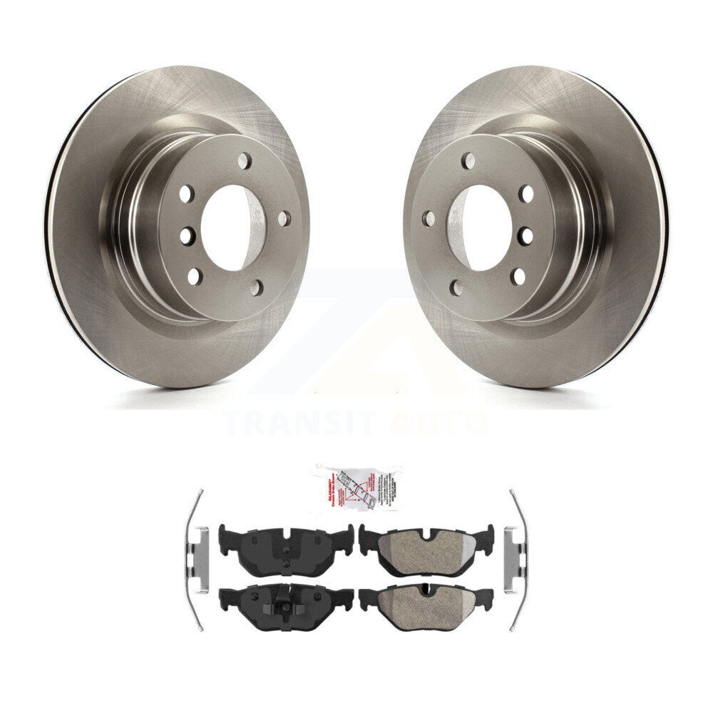 Kit de disques de frein à disque arrière et plaquettes semi-métalliques pour BMW 128i 2008-2013