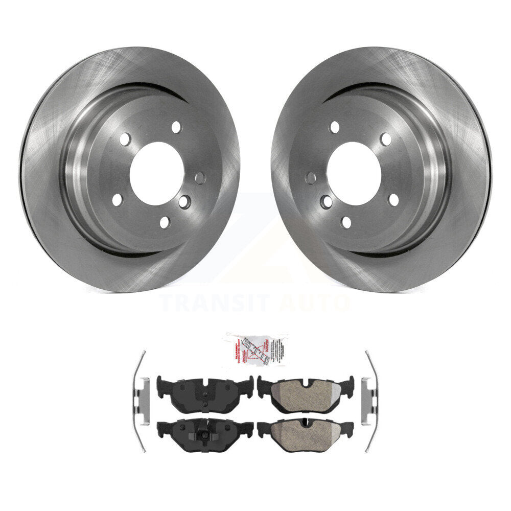 Rotor de frein à disque arrière et Kit de plaquettes semi-métalliques pour BMW 328i xDrive X1 328xi 325x