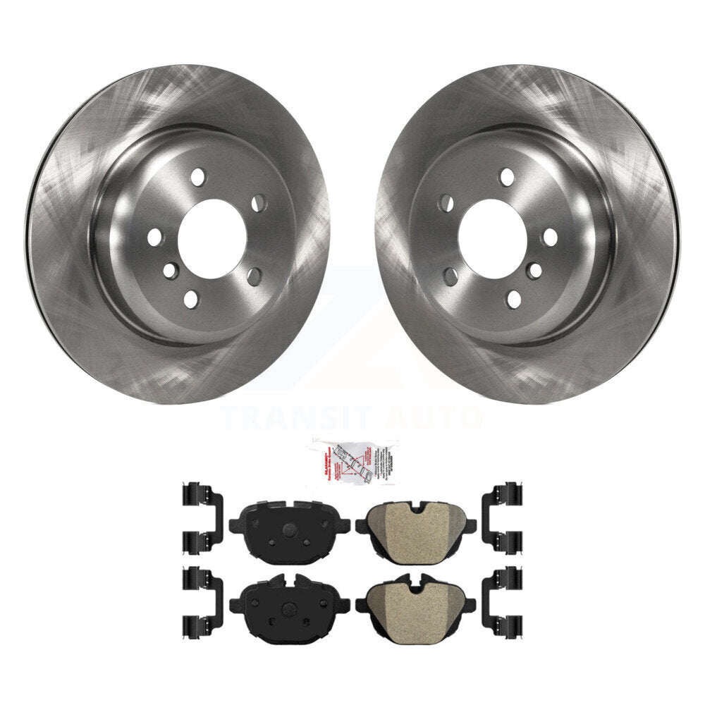 Rotors de frein à disque arrière et Kit de plaquettes semi-métalliques pour BMW 535i xDrive 528i 535d