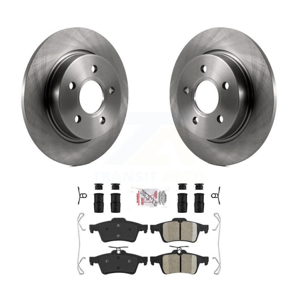 Kit de disques de frein à disque arrière et plaquettes en céramique pour Ford Focus K8A-100615
