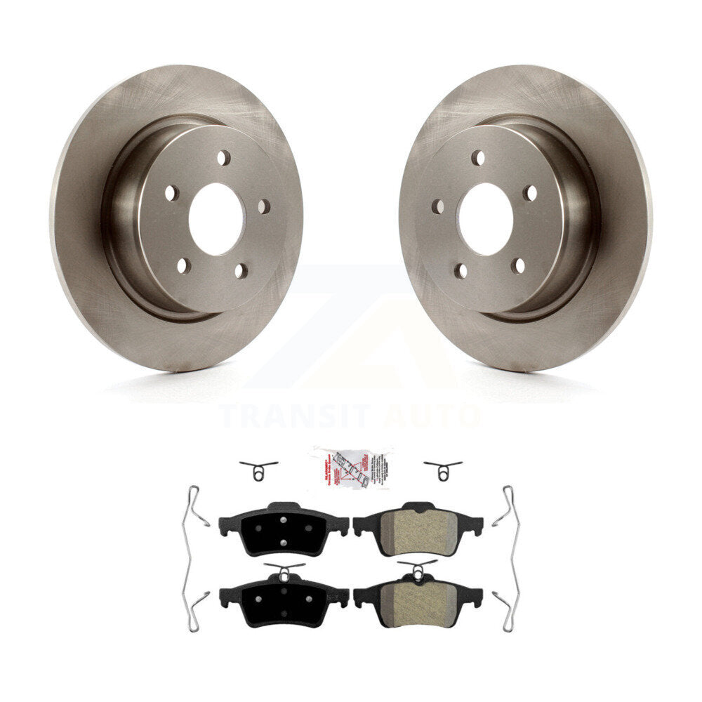 Kit de rotor de frein arrière et de plaquettes semi-métalliques pour Ford Escape Transit Connect C-Ma