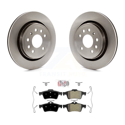 Kit de plaquettes semi-métalliques de rotors de frein à disque arrière pour Saab 9-3 9-3X avec Roto ventilé