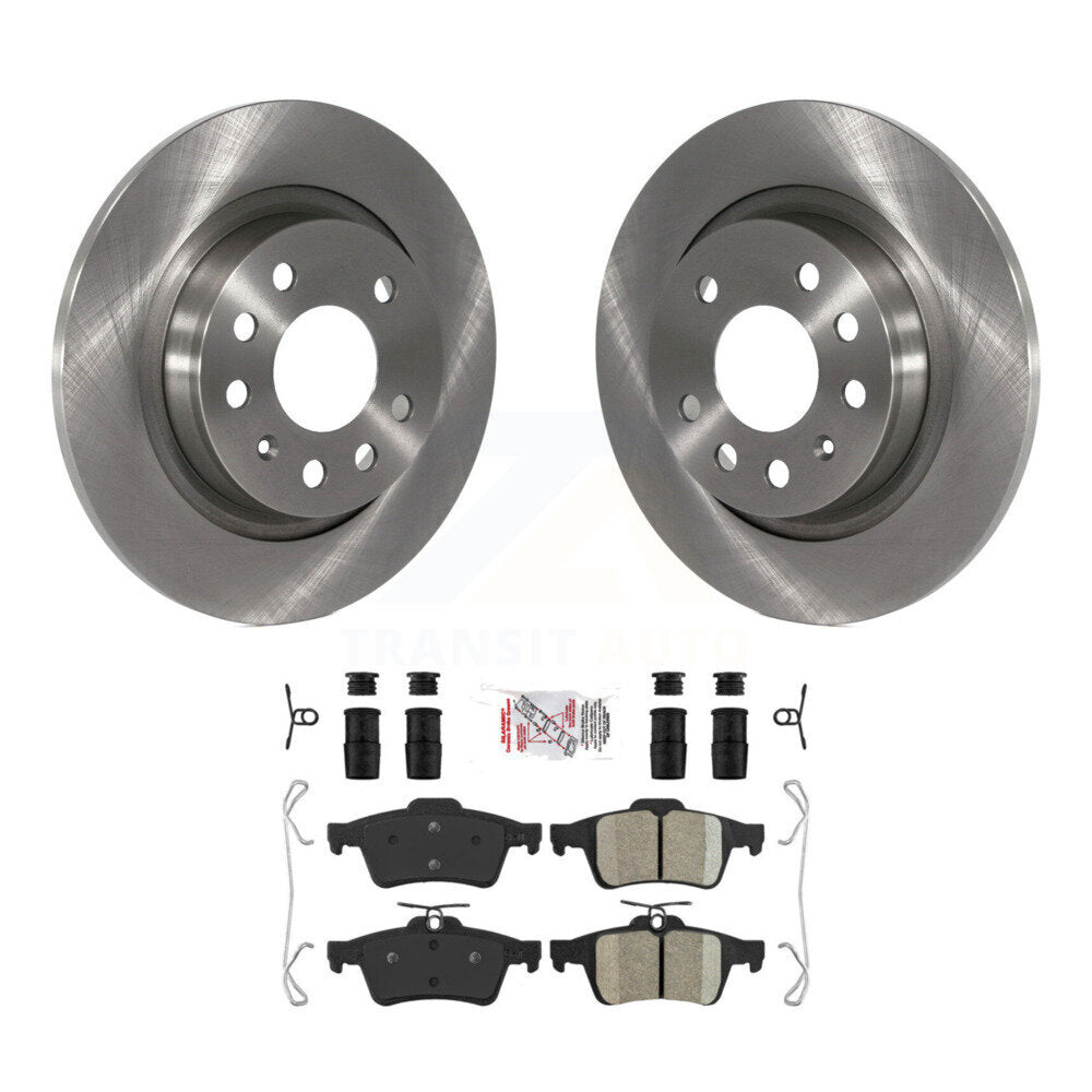 Kit de rotors de frein à disque arrière et plaquettes en céramique pour Saab 9-3 9-3X avec rotor solide