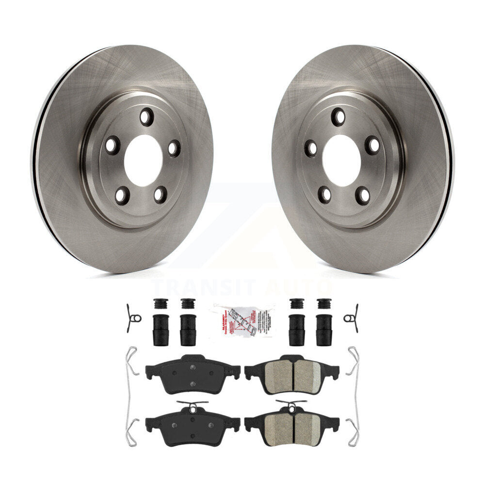 Kit de rotors de frein à disque arrière et plaquettes en céramique pour Jaguar Vanden Plas XJ8