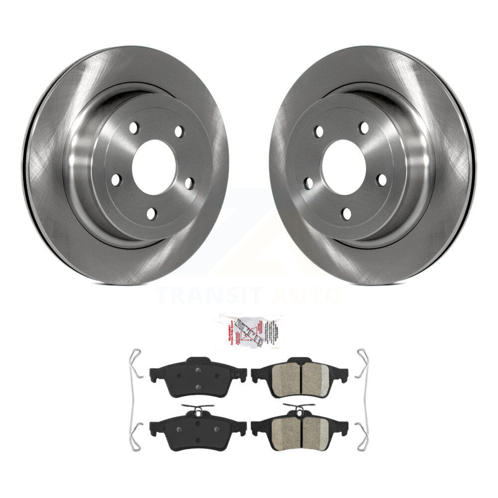 Kit de disques de frein à disque arrière et plaquettes en céramique pour Chevrolet Cobalt SS 2008-2010