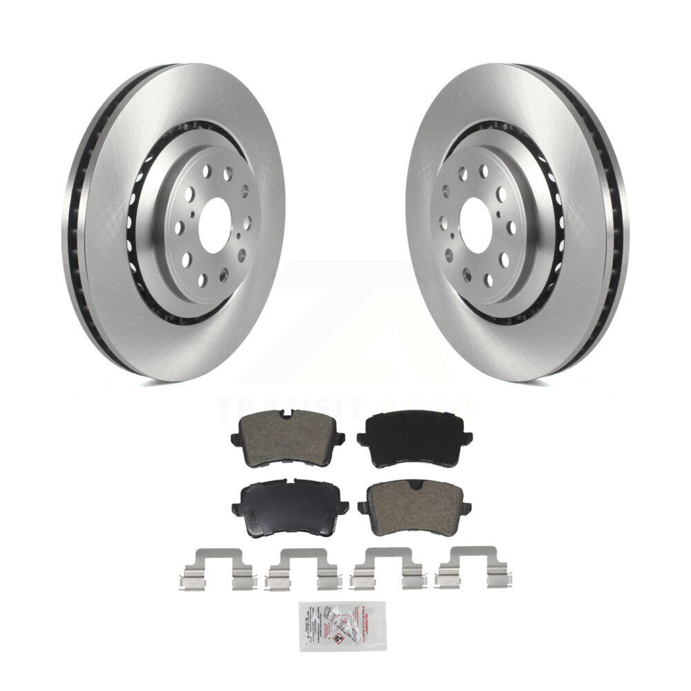 Kit de disques de frein à disque arrière et plaquettes semi-métalliques pour Audi S6 S7 A8 Quattro S8