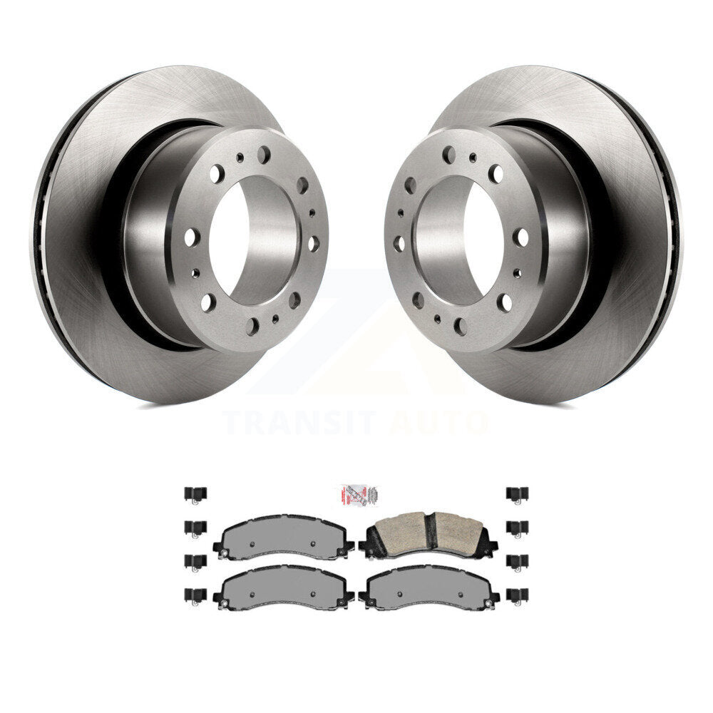 Kit de disques de frein à disque arrière et plaquettes semi-métalliques pour Ram 2500 3500 K8A-100661