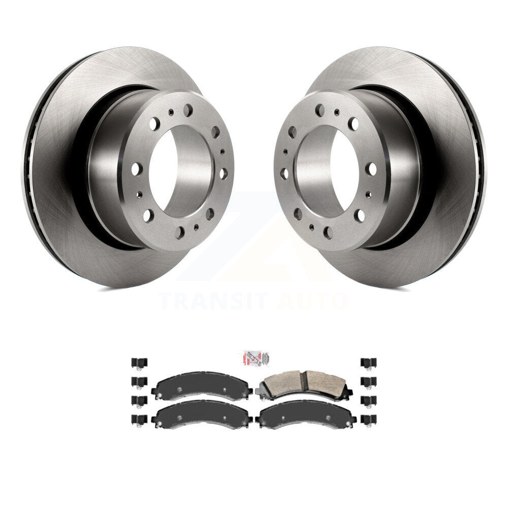 Kit de plaquettes de frein semi-métalliques pour rotors de frein arrière pour Ram 3500 20-21 avec roues doubles