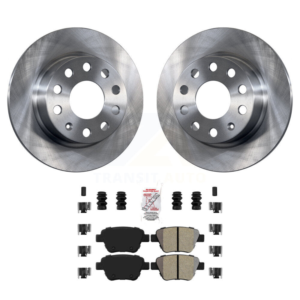 Kit de plaquettes semi-métalliques de Rotor de frein à disque arrière, pour Volkswagen Jetta Eos Audi A3 GT