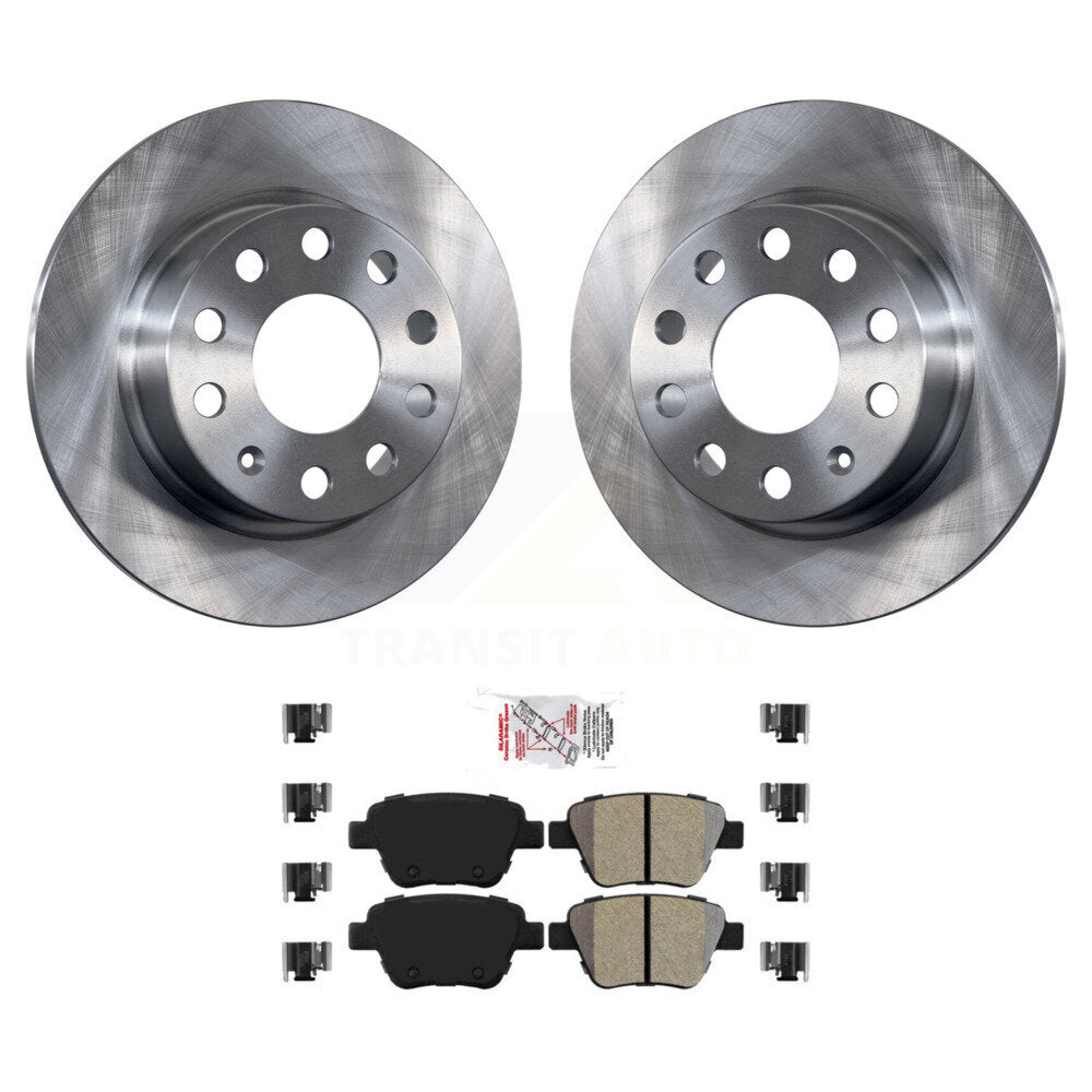 Kit de plaquettes semi-métalliques de Rotor de frein à disque arrière, pour Volkswagen Jetta Eos Audi A3 GT