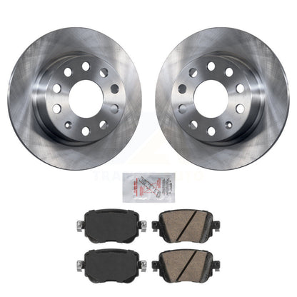 Rotors de frein à disque arrière et Kit de plaquettes en céramique pour Volkswagen Golf Alltrack SportWage