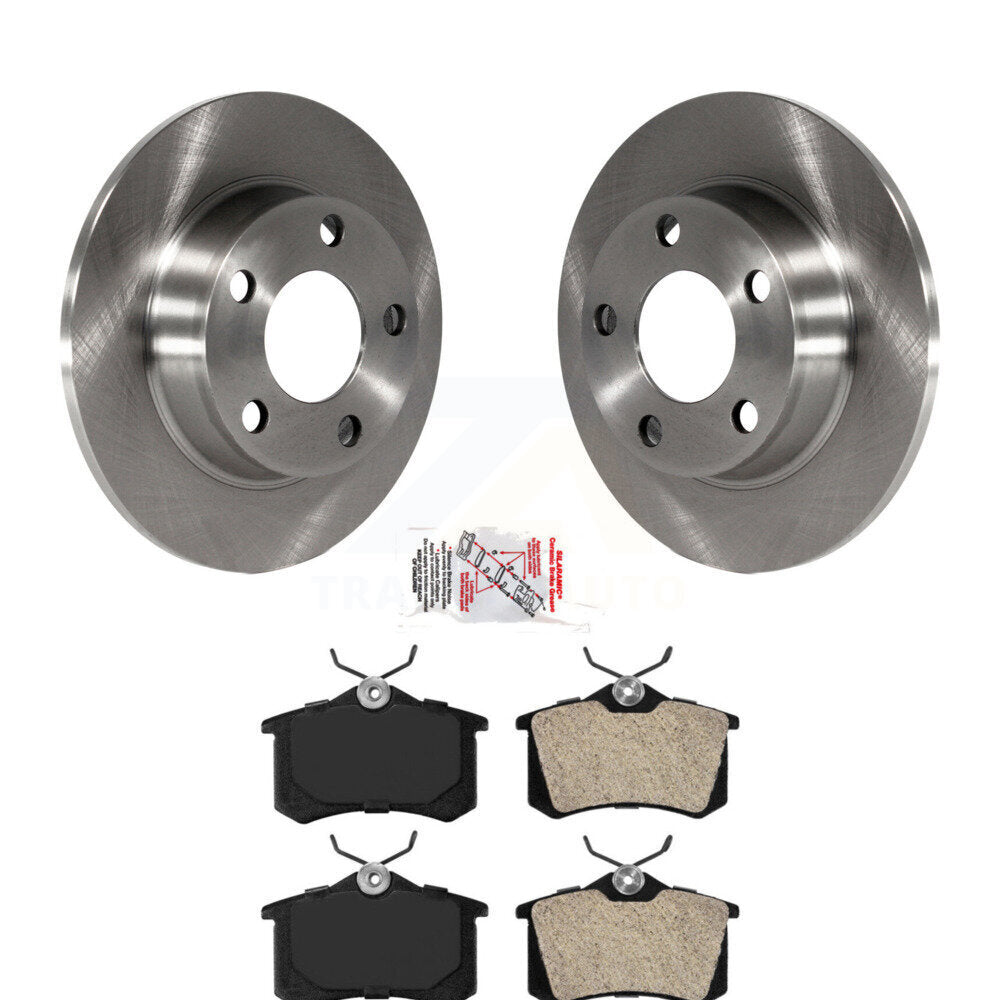 Kit de disques de frein à disque arrière et plaquettes semi-métalliques pour Audi A6 Quattro Allroad