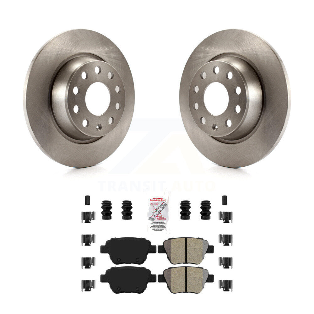 Rotor de frein à disque arrière et Kit de plaquettes semi-métalliques pour Audi A3 Quattro Volkswagen Eo