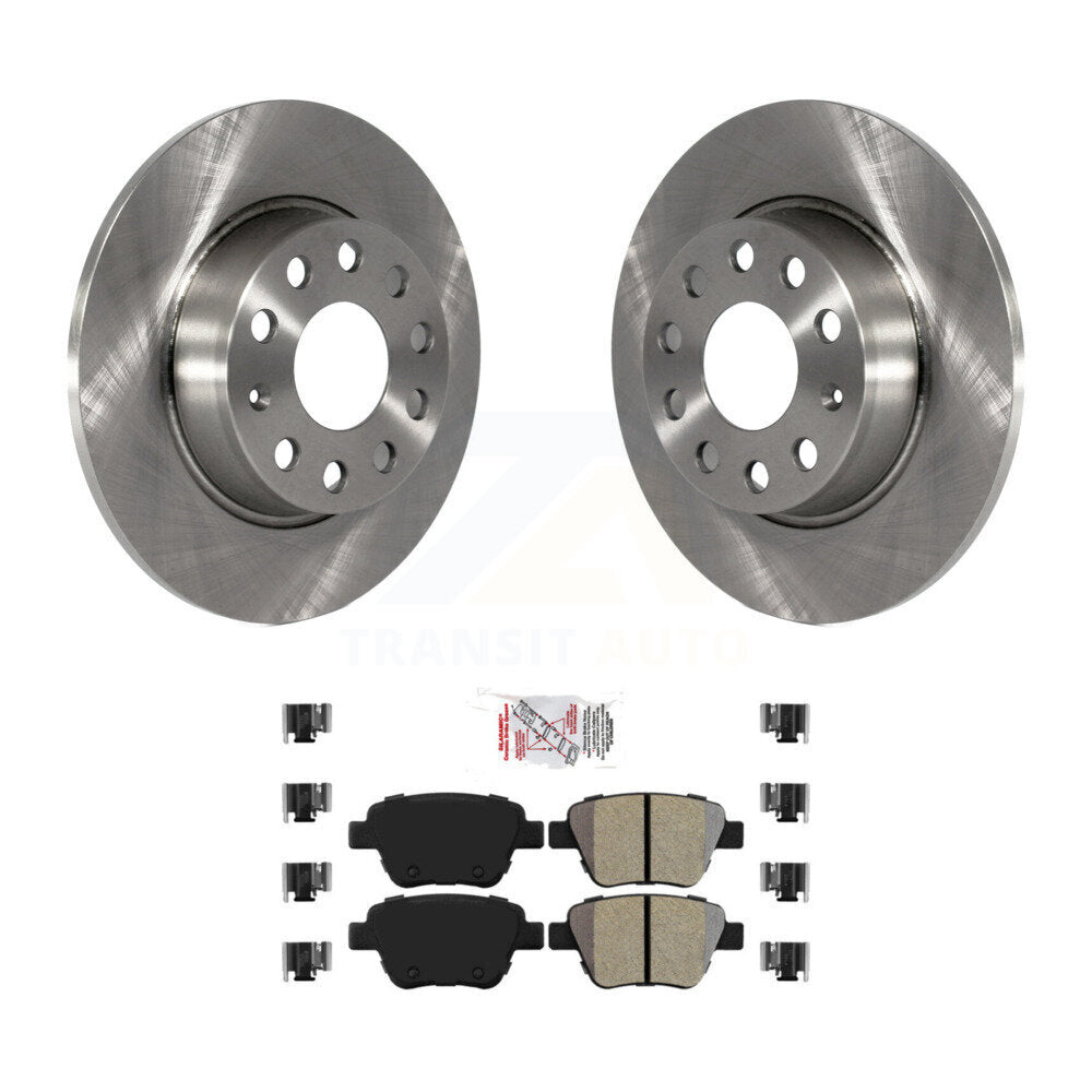 Kit de rotor de frein arrière et de plaquettes semi-métalliques pour Volkswagen Jetta Golf Beetle Passa