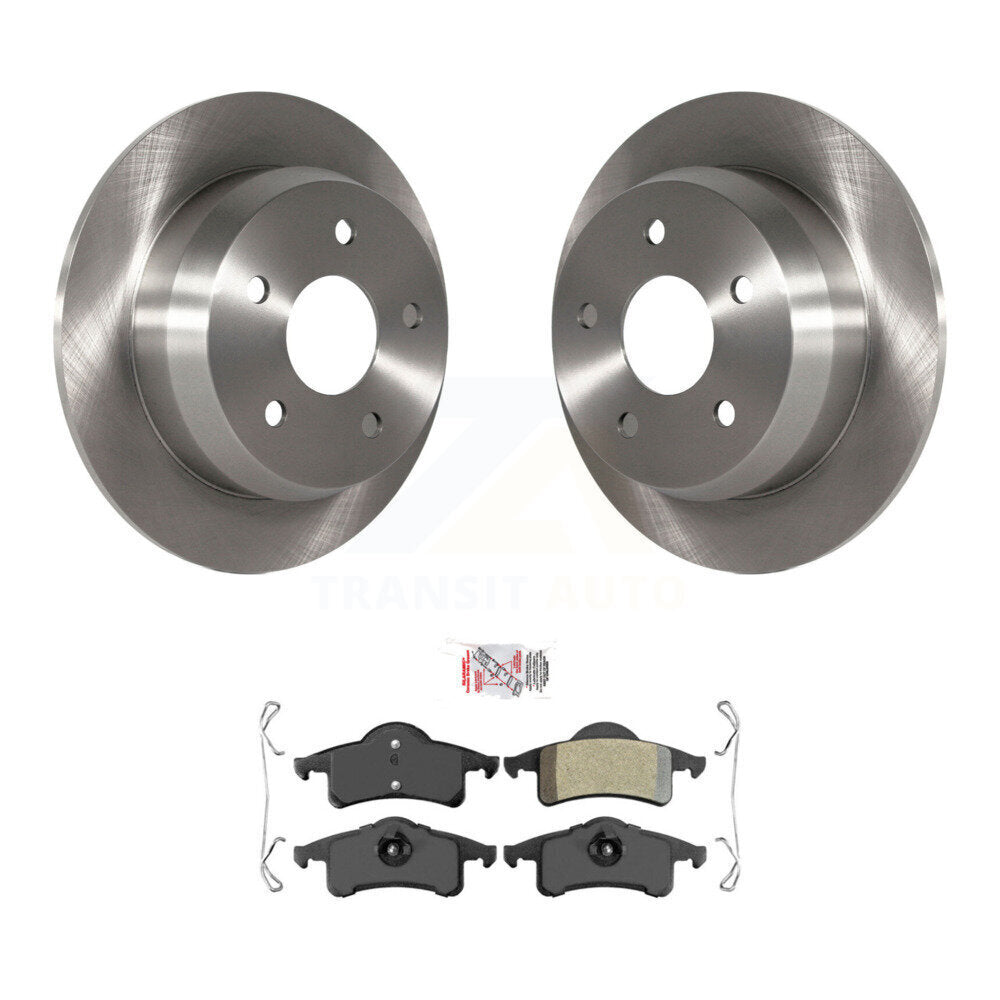 Rotors de frein à disque arrière et kit de plaquettes semi-métalliques pour Jeep Grand Cheroke 1999-2004