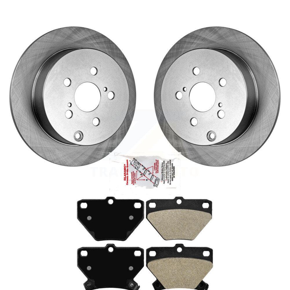 Rotors de frein arrière et Kit de plaquettes semi-métalliques pour Toyota Matrix Corolla Pontiac Vib