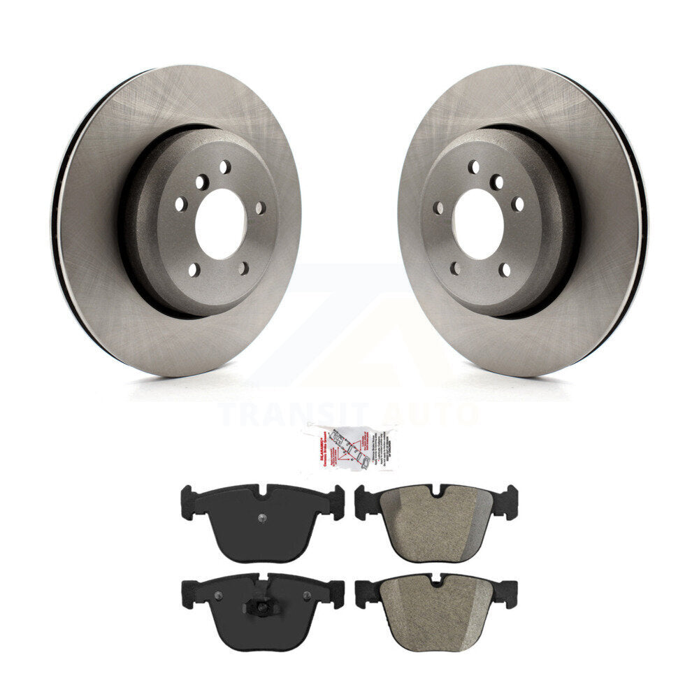 Rotors de frein à disque arrière et Kit de plaquettes semi-métalliques pour BMW 650i 645Ci 550i 545i 535