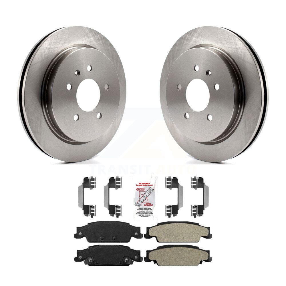Kit de disques de frein à disque arrière et plaquettes semi-métalliques pour Cadillac CTS STS