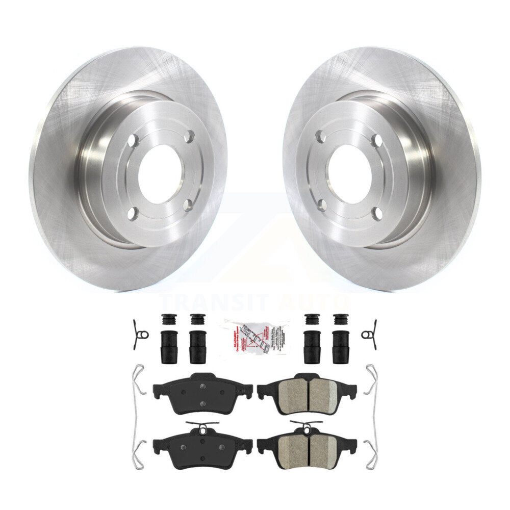 Kit de disques de frein à disque arrière et de plaquettes en céramique pour Ford EcoSport FWD 2018-2021