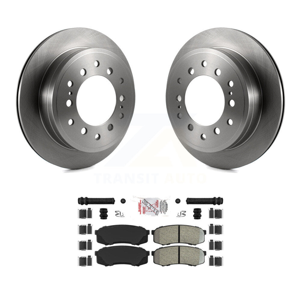 Kit de rotor de frein arrière et de plaquettes semi-métalliques pour Toyota 4Runner FJ Cruiser Sequoi
