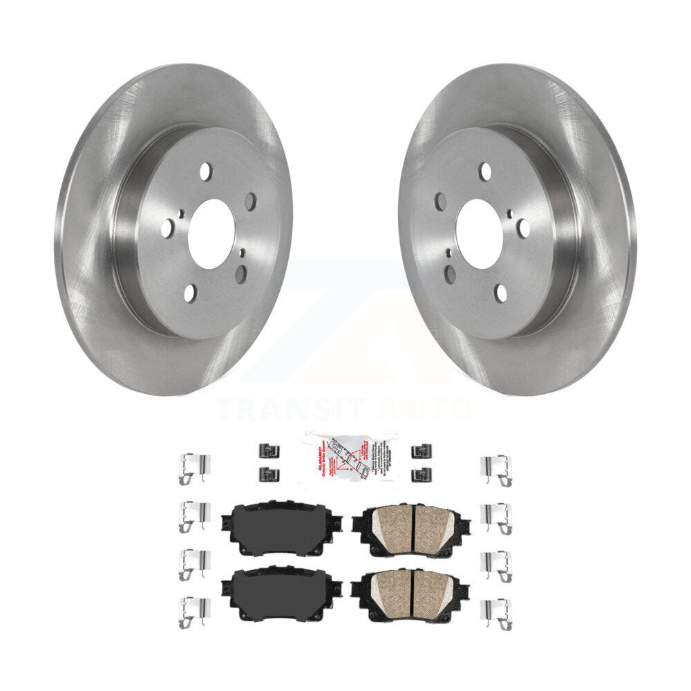 Kit de disques de frein à disque arrière et plaquettes en céramique pour Toyota Corolla K8A-100802