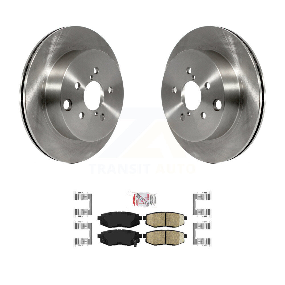 Kit de rotors de frein à disque arrière et de plaquettes en céramique pour Subaru Forester 2.0L 2014 – 2018