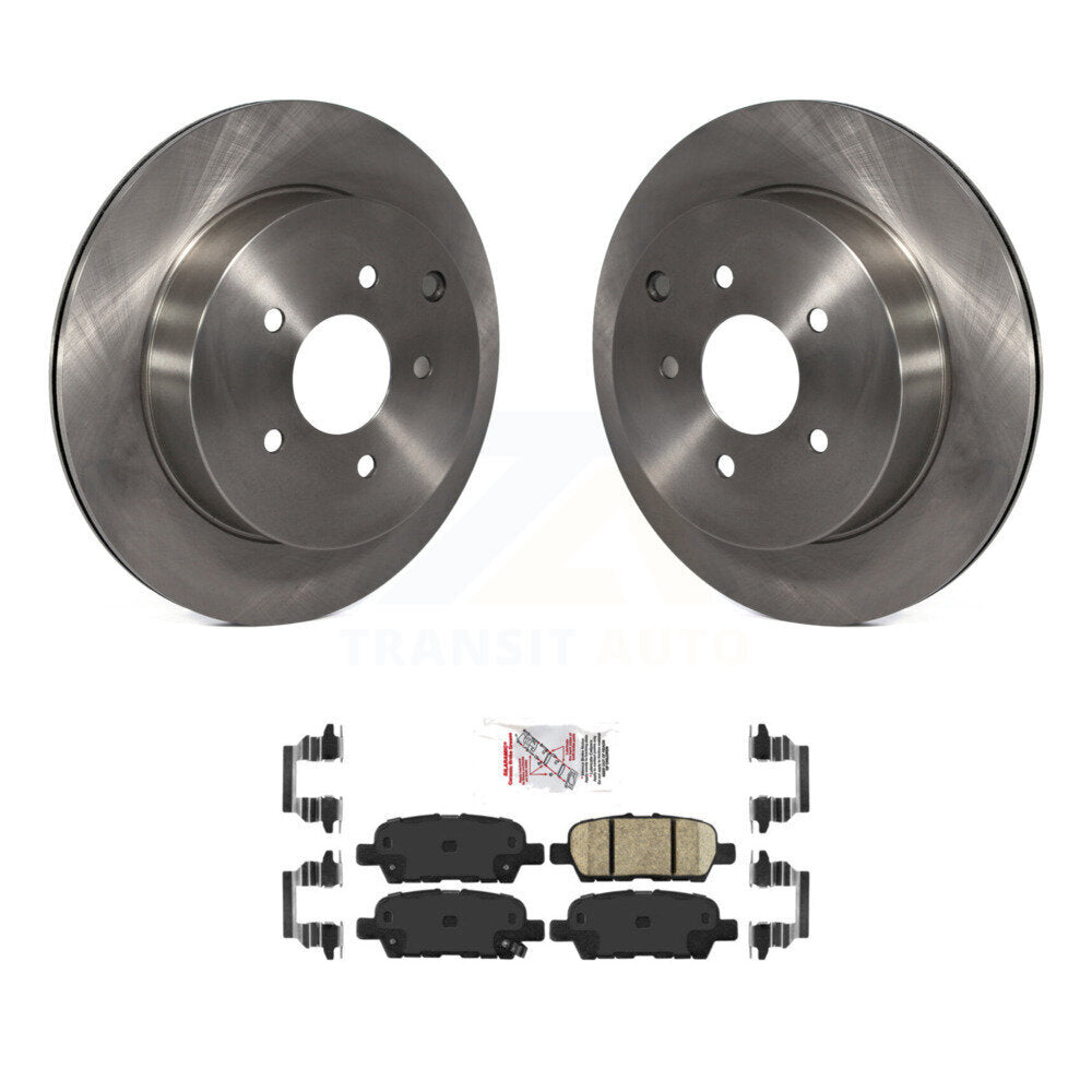 Kit de rotors de frein à disque arrière et plaquettes en céramique pour INFINITI Q50 Q60 QX70 K8A-10084