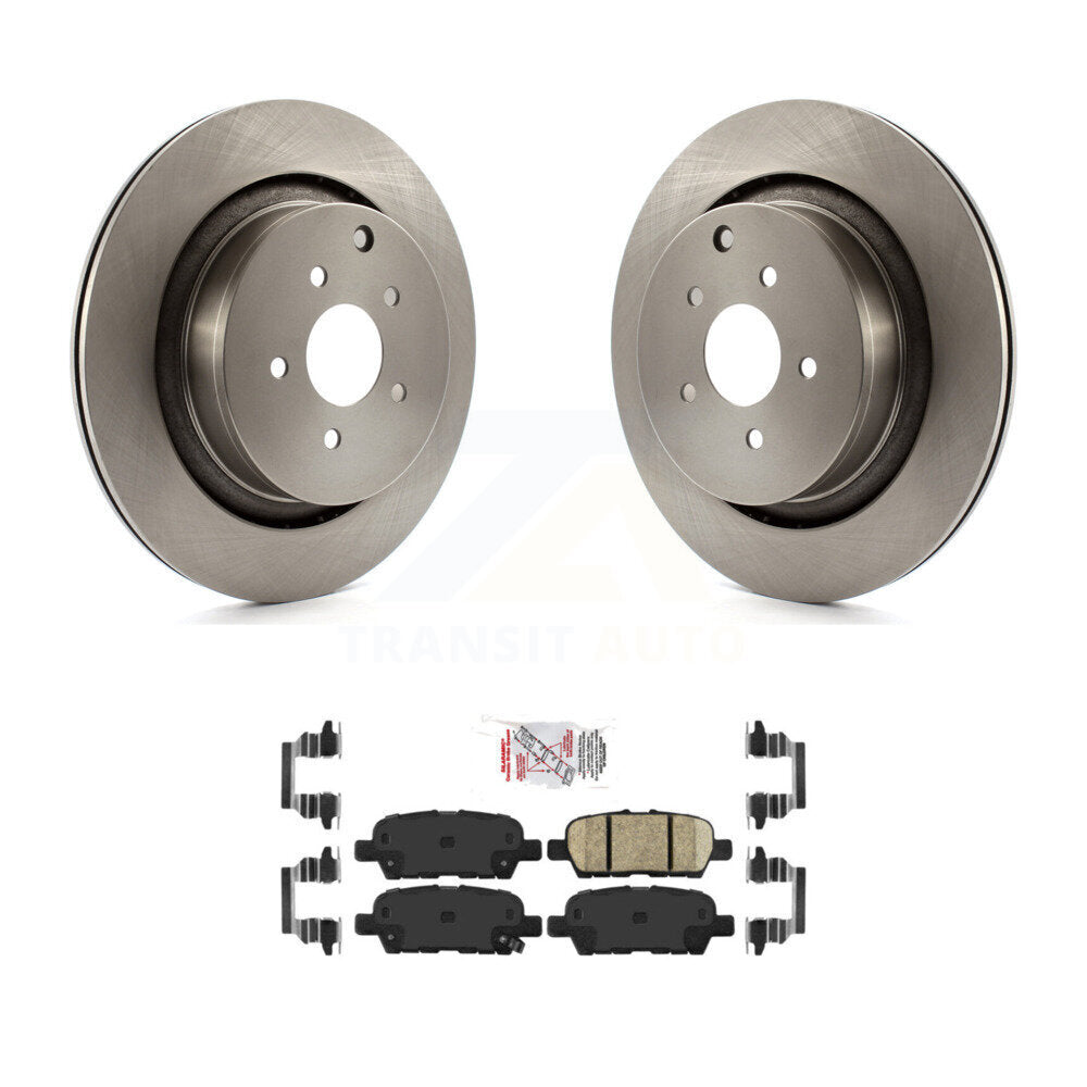 Kit de rotors de frein à disque arrière et plaquettes en céramique pour INFINITI Q50 Q60 QX70 K8A-10085